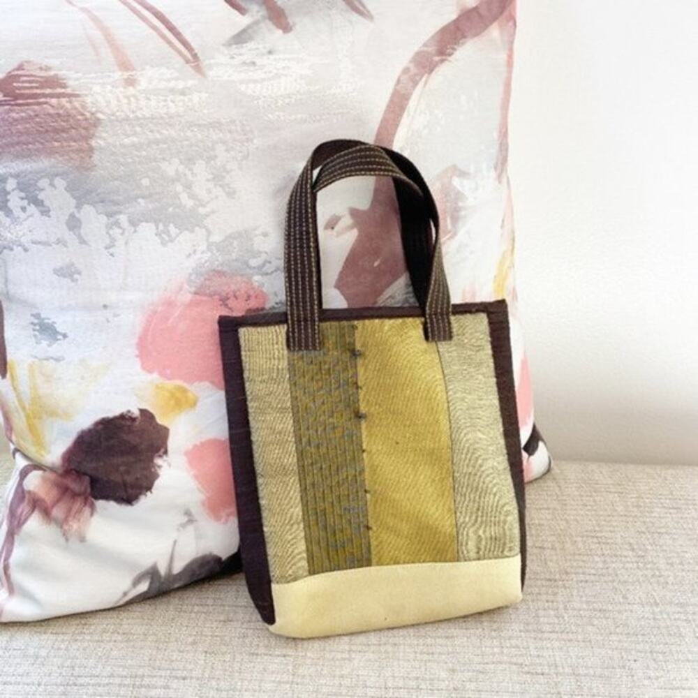 Small Green & Brown Handbag